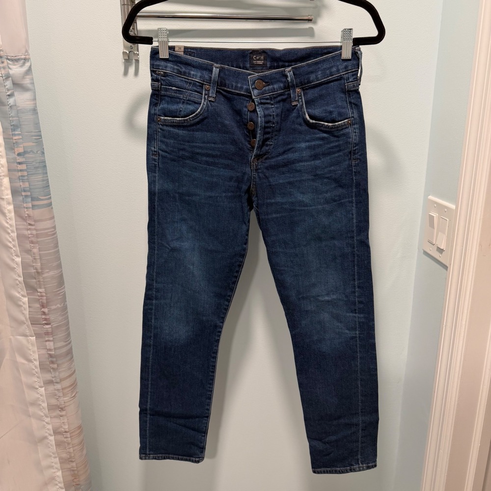 Citizens of Humanity Elsa Slim Jeans Dark Wash 26 Mid Rise Casual Minimalist